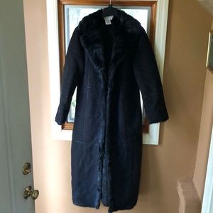 Pamela McCoy black long coat